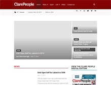 Tablet Screenshot of clarepeople.com